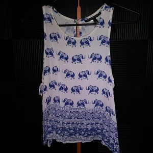DEREK HEART ELEPHANT BOHO TOP